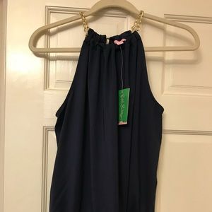 Lily Pulitzer Navy Bowen Top